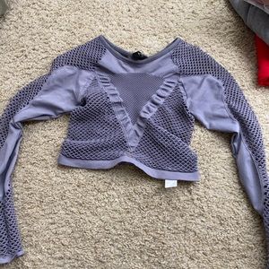 NUX crop workout top